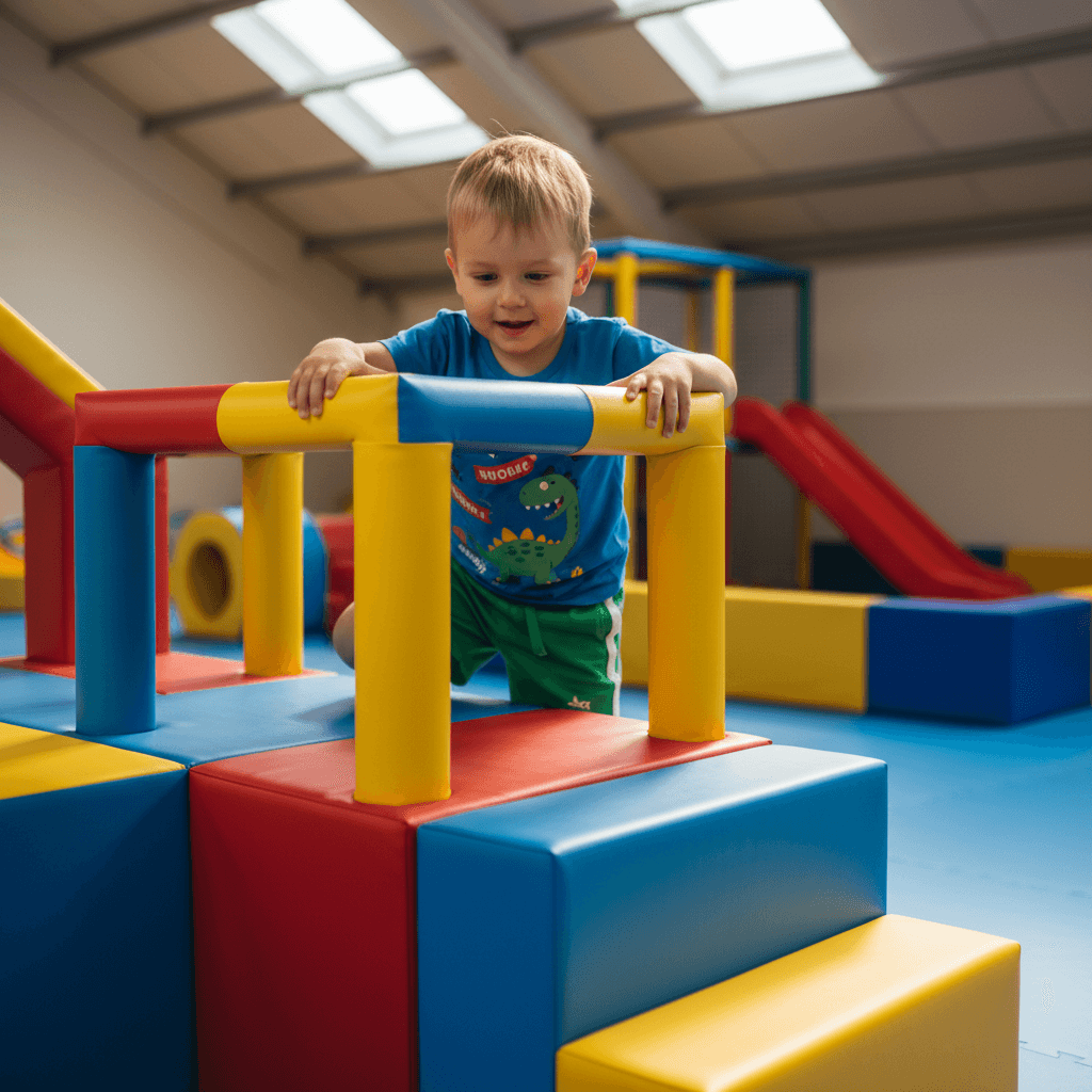 Secure gated outdoor play area